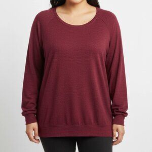 Buffalo David Bitton Women's Purple Comfy Longline Sweater Plus Size XXL